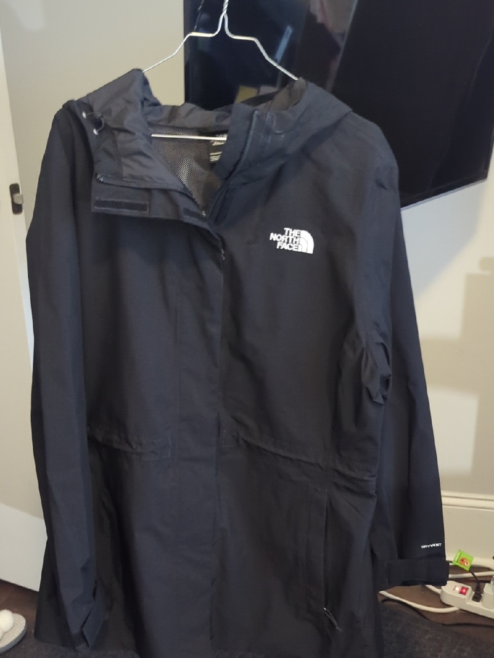 The North Face Black Hooded Waterproof Shell